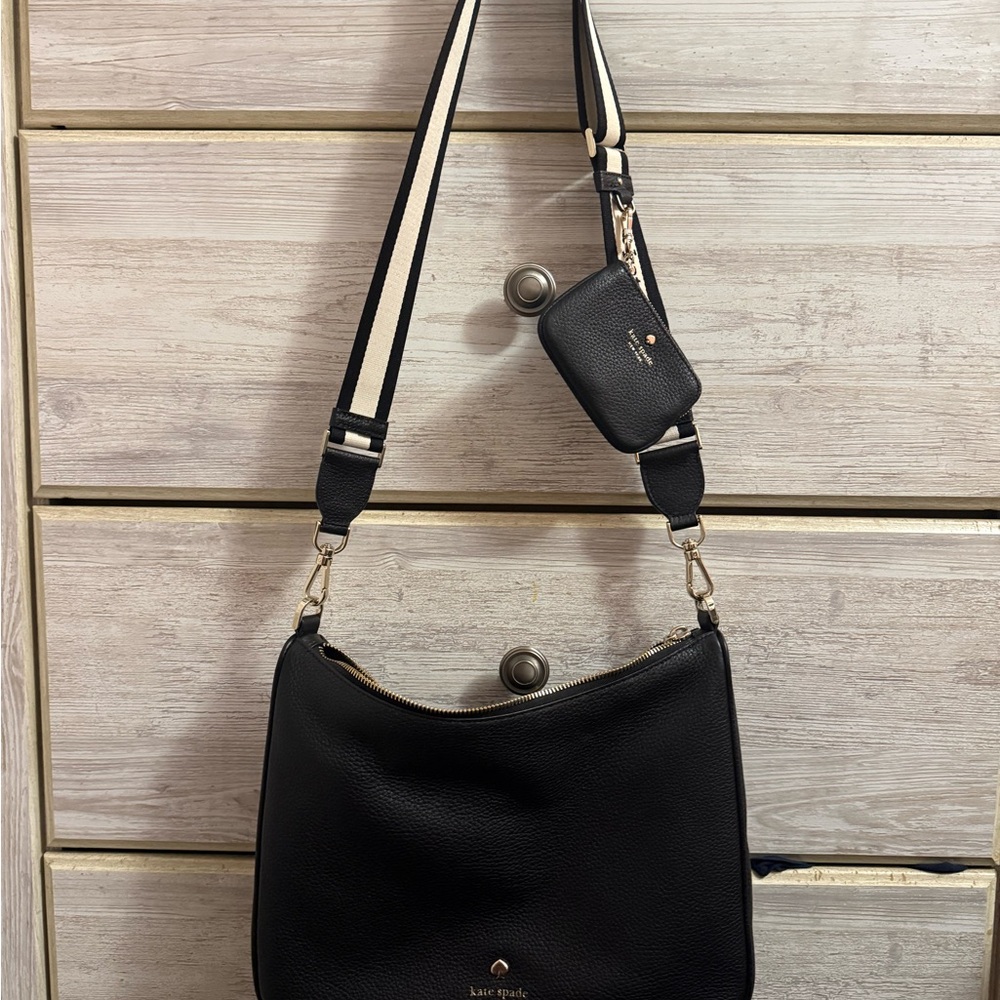 Kate Spade Black Shoulder Bag with Pouch